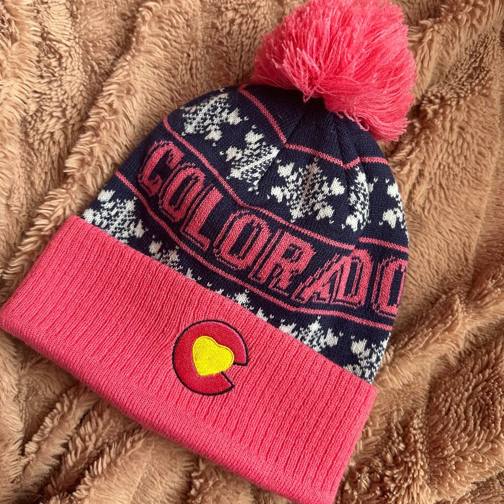 Pink and Blue Colorado Hat